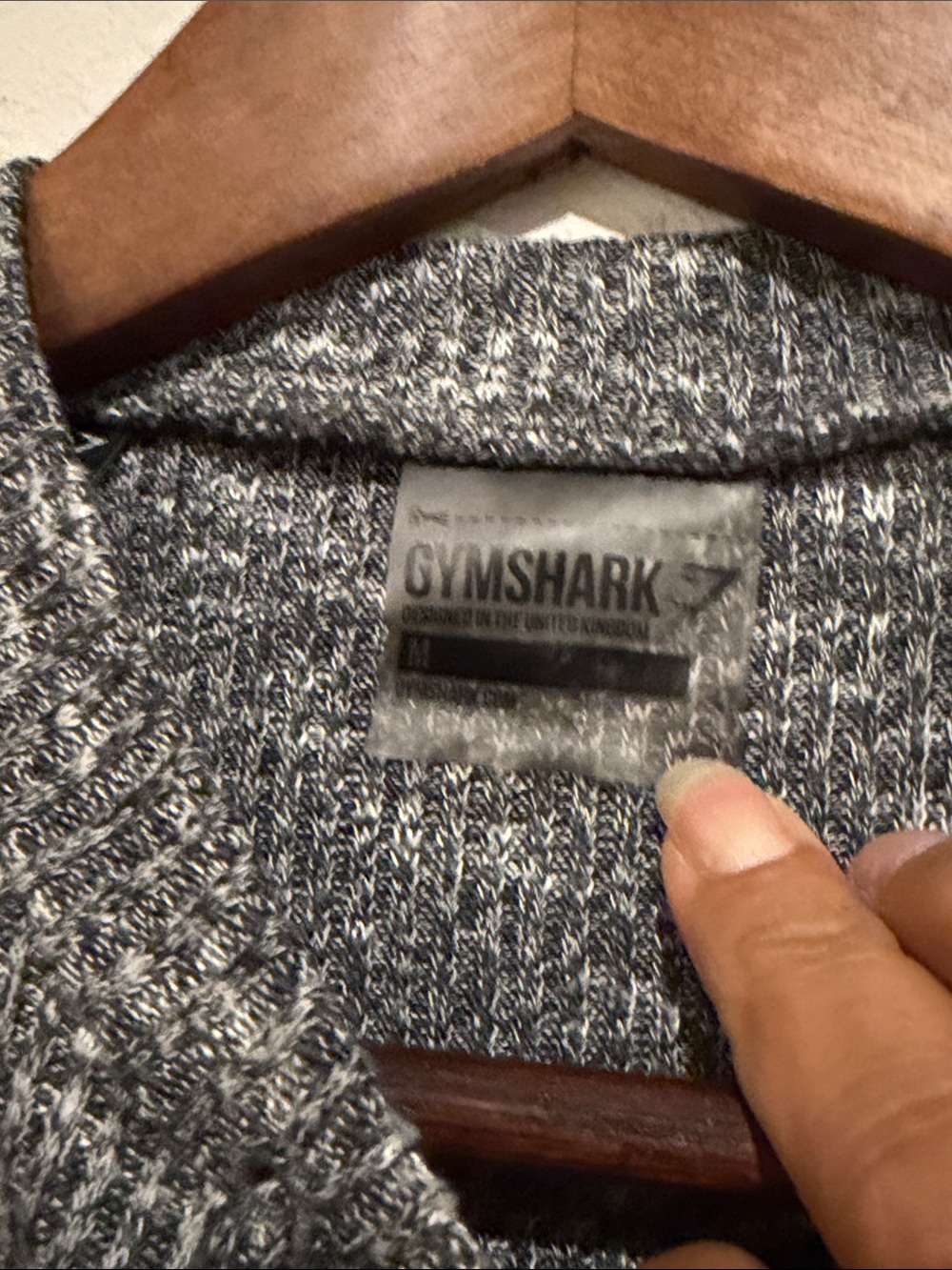 Gymshark Charcoal Ribbed Cropped Tank Top - Picture 4 of 7